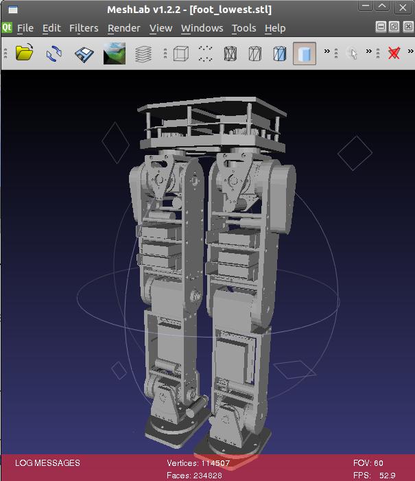 combine stl files in meshlab