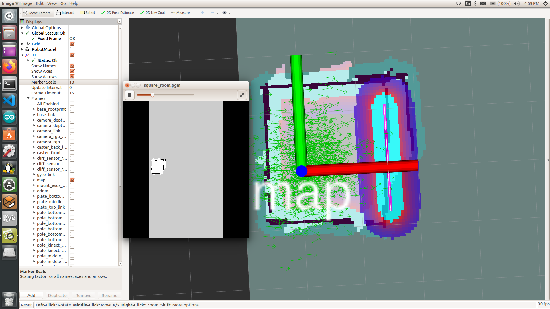 occupancy grid mapping basic code